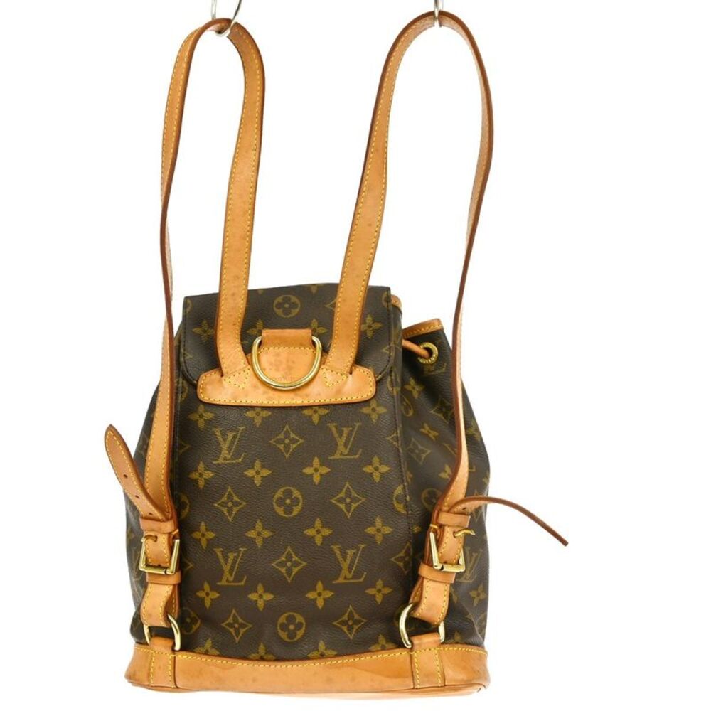 Louis Vuitton Montsouris Backpack Monogram Canvas Brown Canvas Backpack Bag - Picture 2 of 16